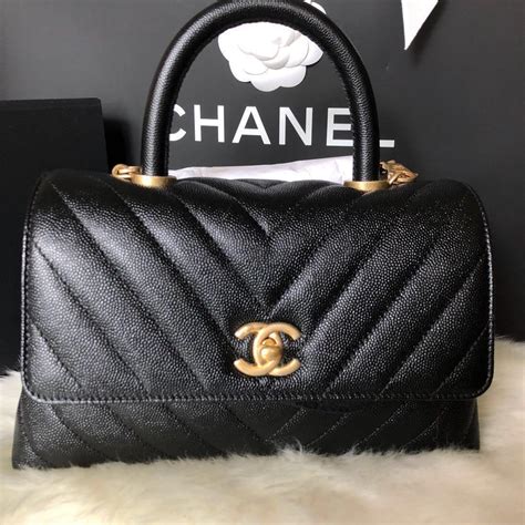 chanel coco handle mini chevron|Chanel handbags.